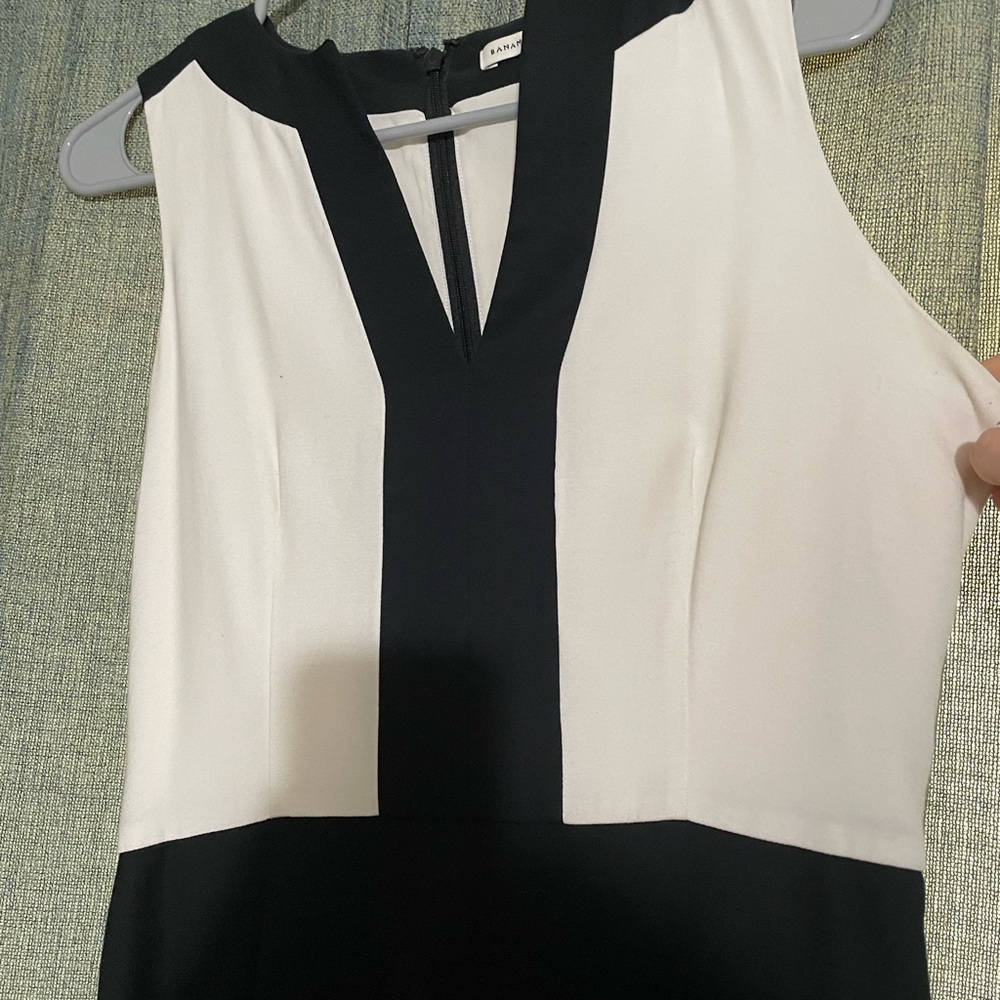 Banana Republic black and white professional dress size 4 - Picture 2 of 5